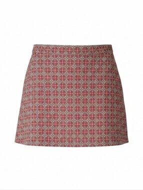 Allyson Whitmore Golf Red/Pink/Tan Geometric Shapes Skort Size 16